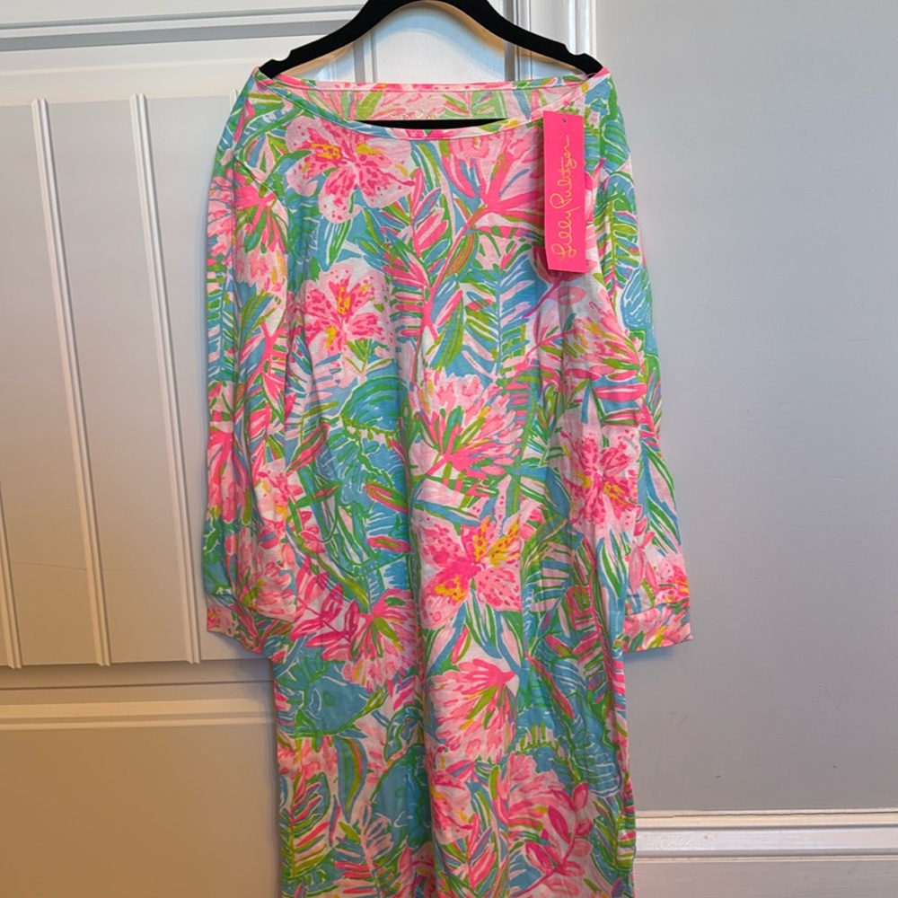 Lilly Pulitzer long sleeved dress for girls size XL (12-14)
